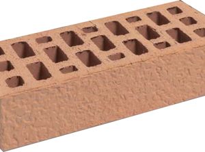 MATTONE TRAFILATO 5,5X12X25 ROSSO BUGNATO